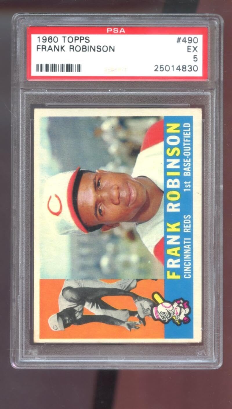 1960 Topps #490 Frank Robinson PSA 5 Graded Baseball Card MLB Cincinnati Reds