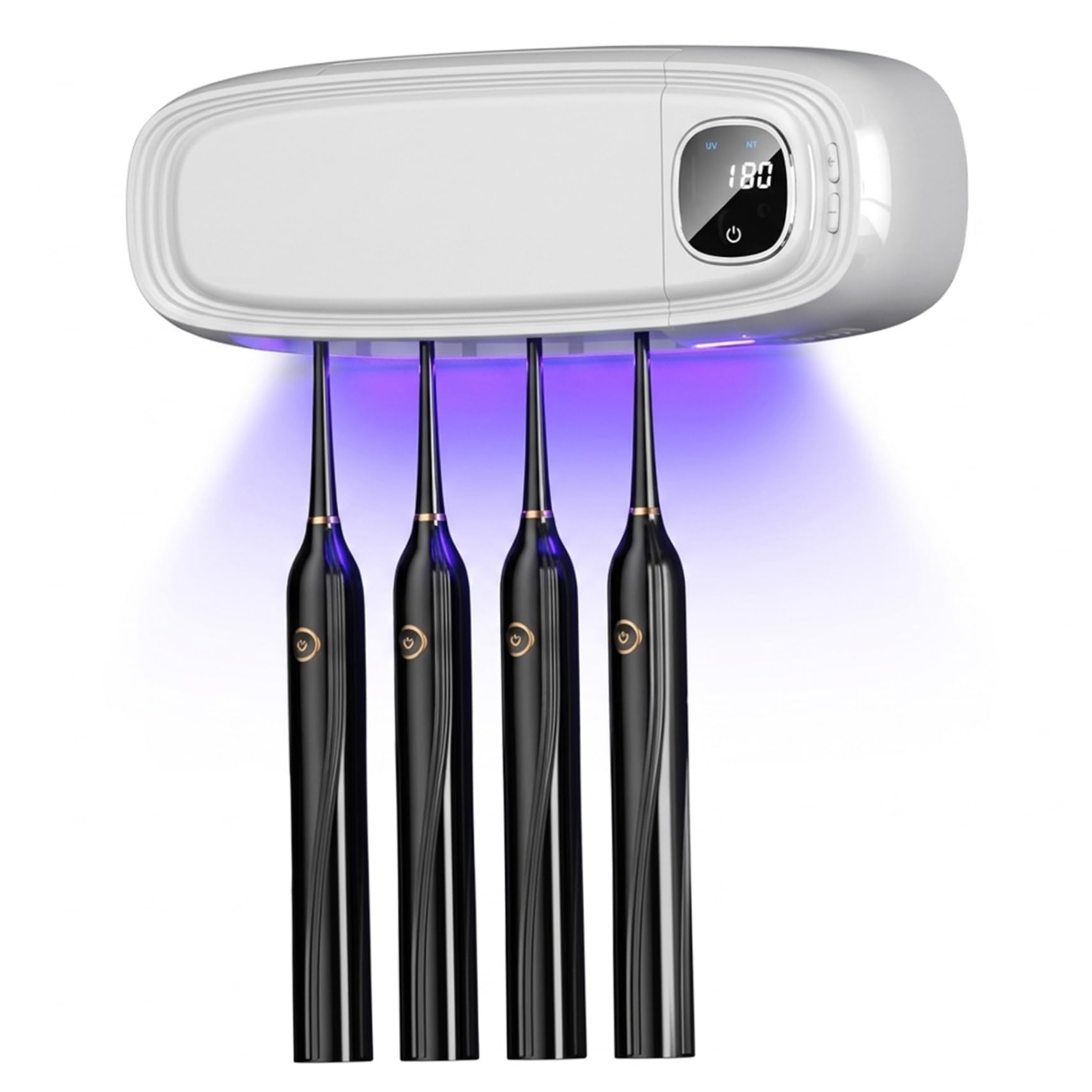 Porte-brosse à dents UV intelligent et support mural sans fil pour toute la famille