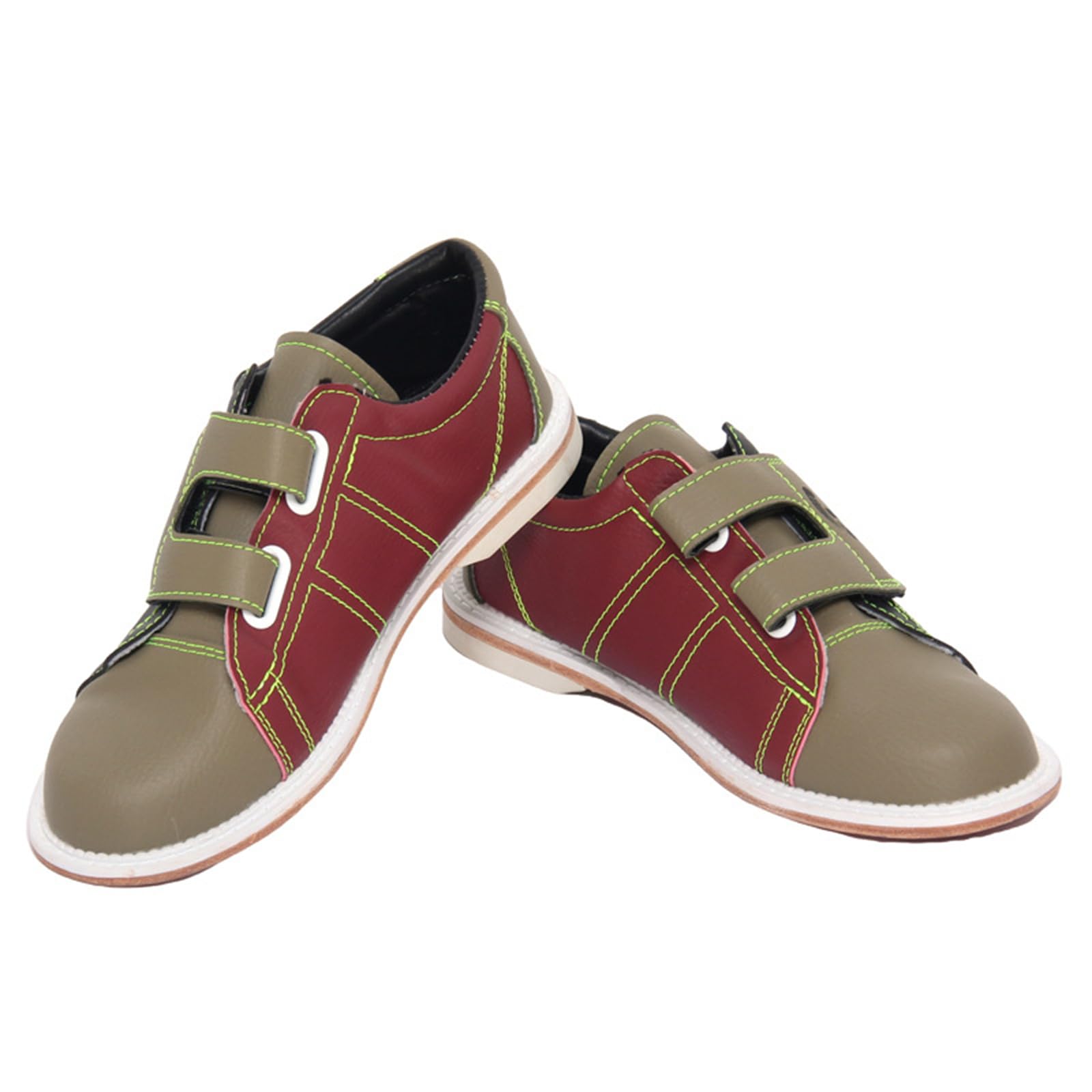 JiuQing Bowlingschuhe Herren Damen Leichte Bowling-Trainingsschuhe Für Anfänger Mit Gleitsohle Selbstklebend Für Kinder