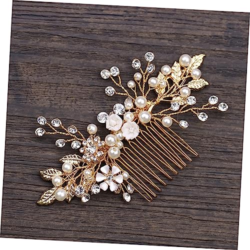 FRCOLOR 3 Pecas tiara jóias de cabelo de flores chapéus de noiva cristal pentear strass pente de cab