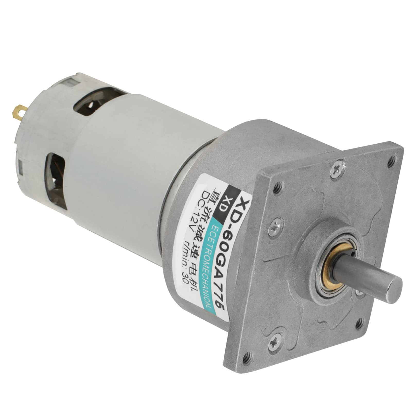 Hyuduo Mini-DC-Getriebemotor, 24 V, 35 W, Metall, Geschwindigkeitsverstellbar, Großer Drehmomentmotor für Automatisierungsgeräte, Industrielle -Projekte (#14)