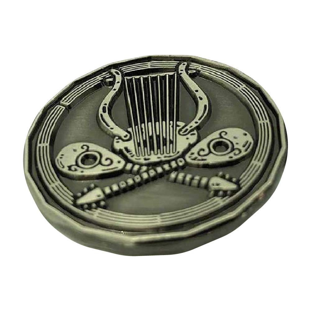 Bard Character Coin Miniature Pack (Silver 5 Pack) || Coins and Miniatures All-in-one || Fantasy Roleplaying Game || RPG Miniature|| Dungeon Miniatures || Tabletop Gaming