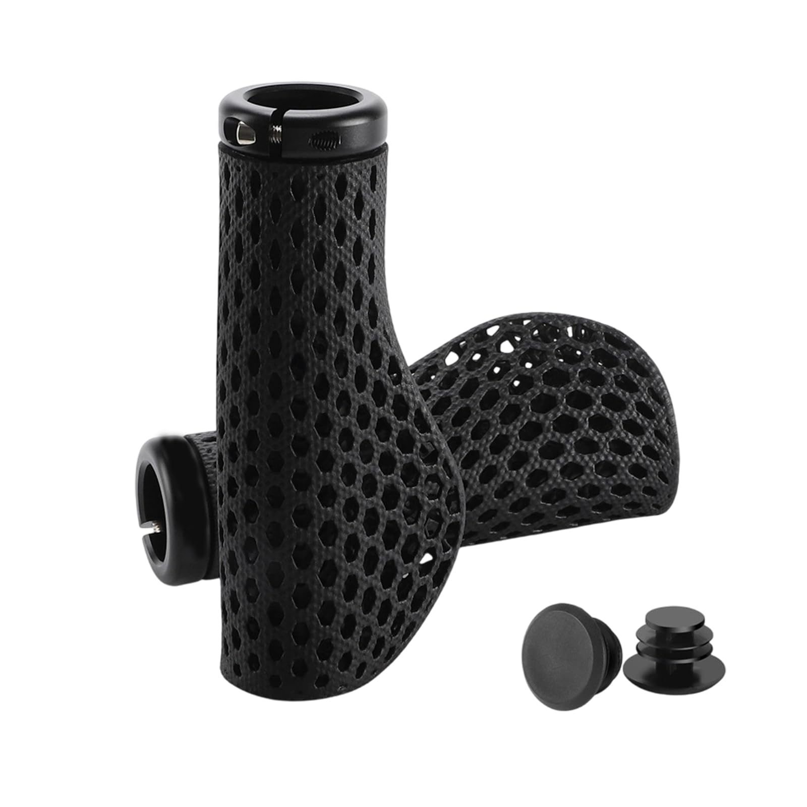 1 par de empuñaduras ergonómicas de repuesto para manillar de bicicleta, transpirable, absorción de golpes, fácil instalación, impermeables, empuñaduras de bicicleta de montaña