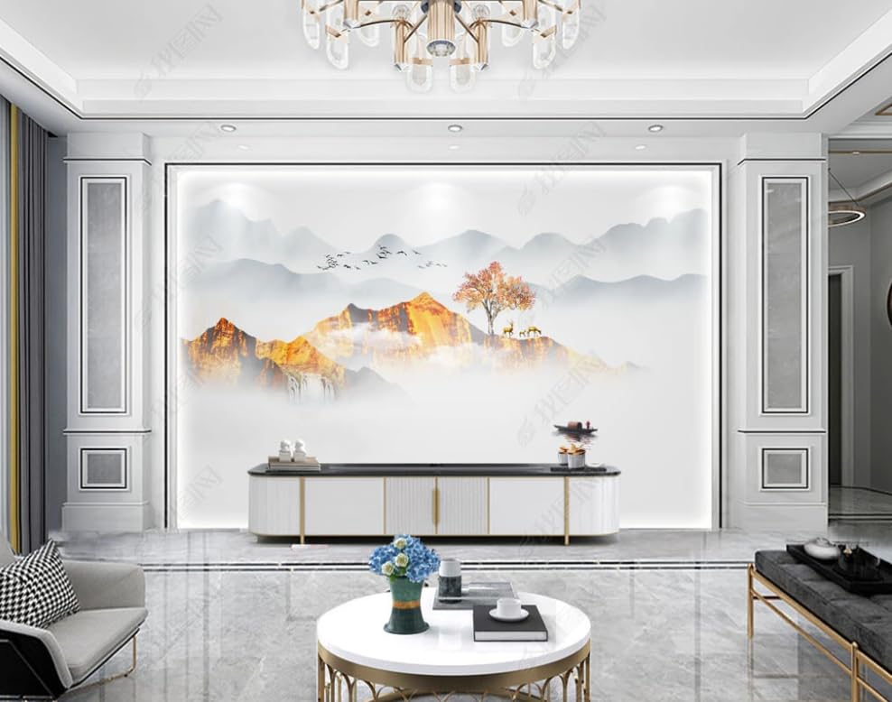 Papier peint intissé paysage panoramique pour relooker un mur de salon ou de chambre