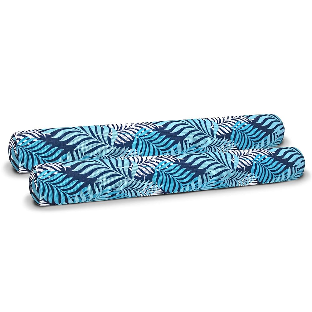 Aqua Oversized Aufblasbare Poolnudel - 2 Pack - Soft Mesh Jumbo Nudel Pool Float - Blau/Weiß Farn