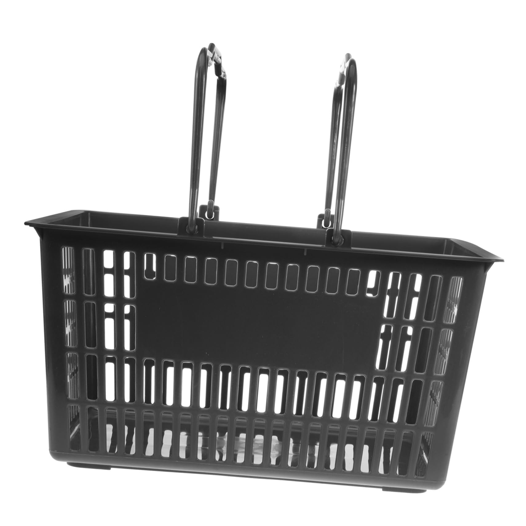 Großer Einkaufskorb aus Kunststoff mit Ergonomischem Griff Stabiler Aufbewahrungskorb für Supermarkt Obstladen und Snacks Langlebiger Leichter Einkaufskorb für Vielseitige Nutzung