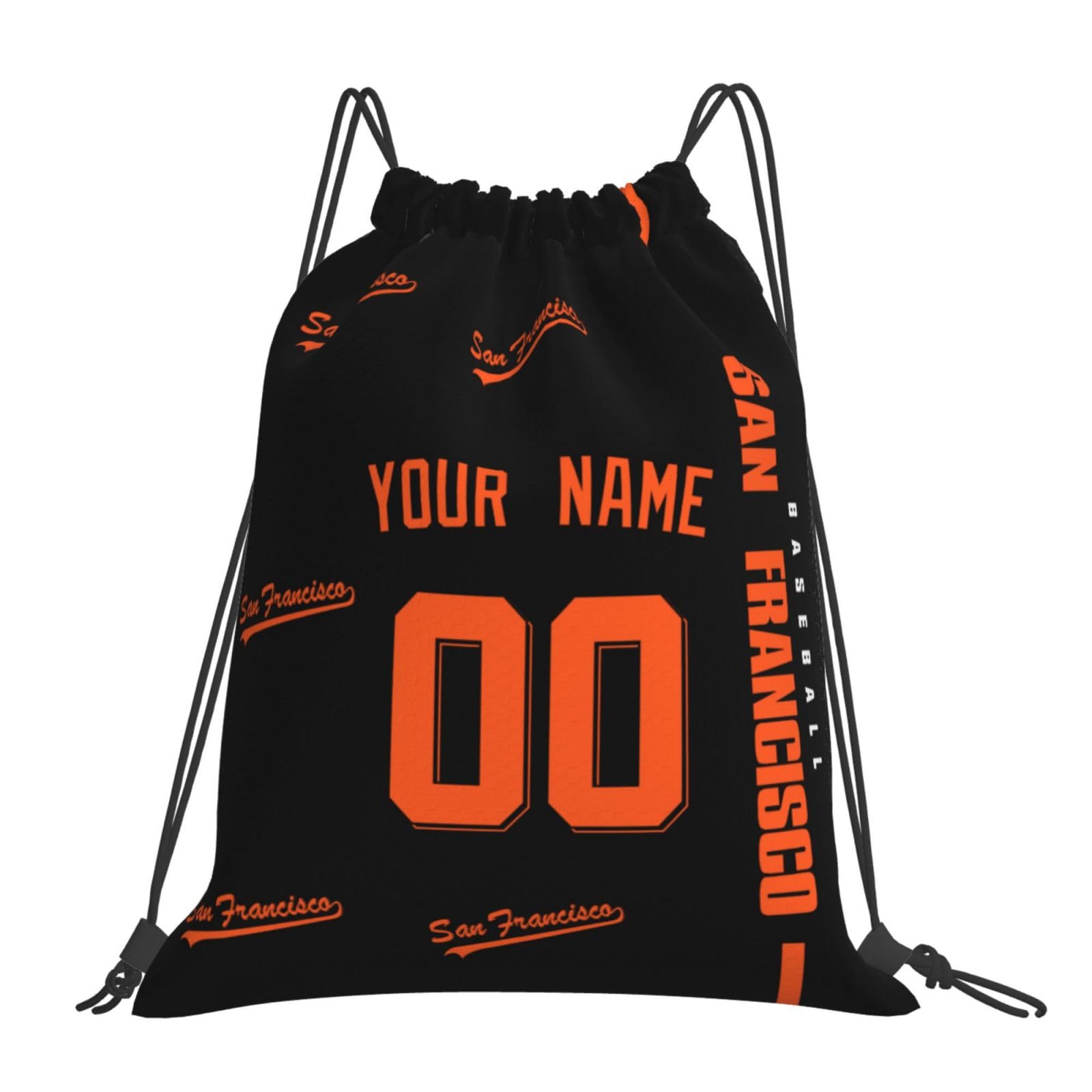 ANTKING San Francisco Drawstring Bags Backpack Custom any Name and Number for Men Women Boy Gifts