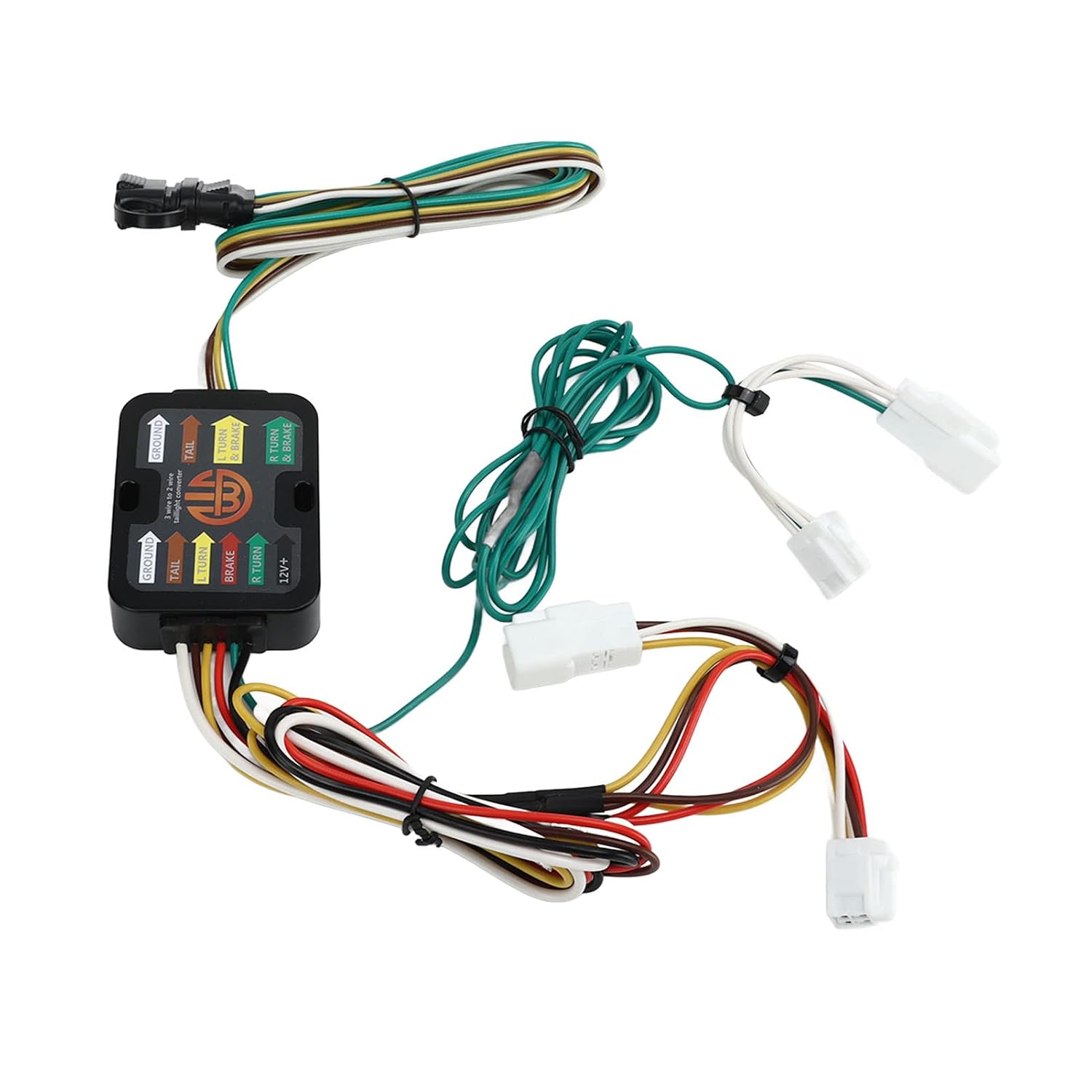 56434, Plug and Play 4 Pin Trailer Wiring Harness Flexible Fast Connection for Car
