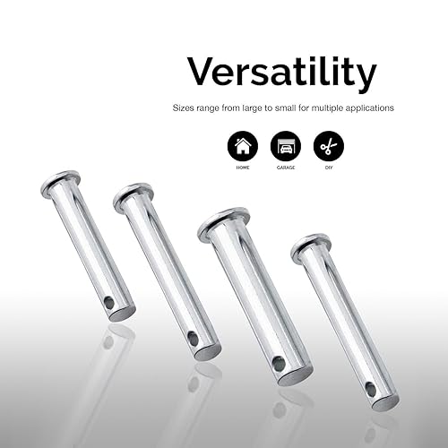 Vista 86 de Neiko 50457A - Kit surtido de pasadores de chaveta, 150 clips de acero chapado en zinc, pequeños pasadores de chaveta para uso en sistema de bloqueo