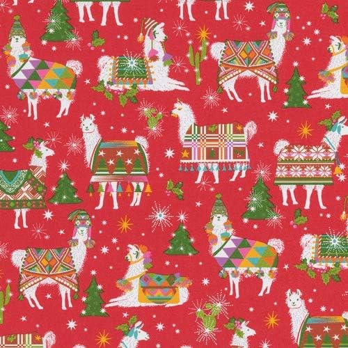 Wrapping Paper 8 Foot Roll Christmas gift Wrap Ideas Hello Dolli Red, 1 Roll