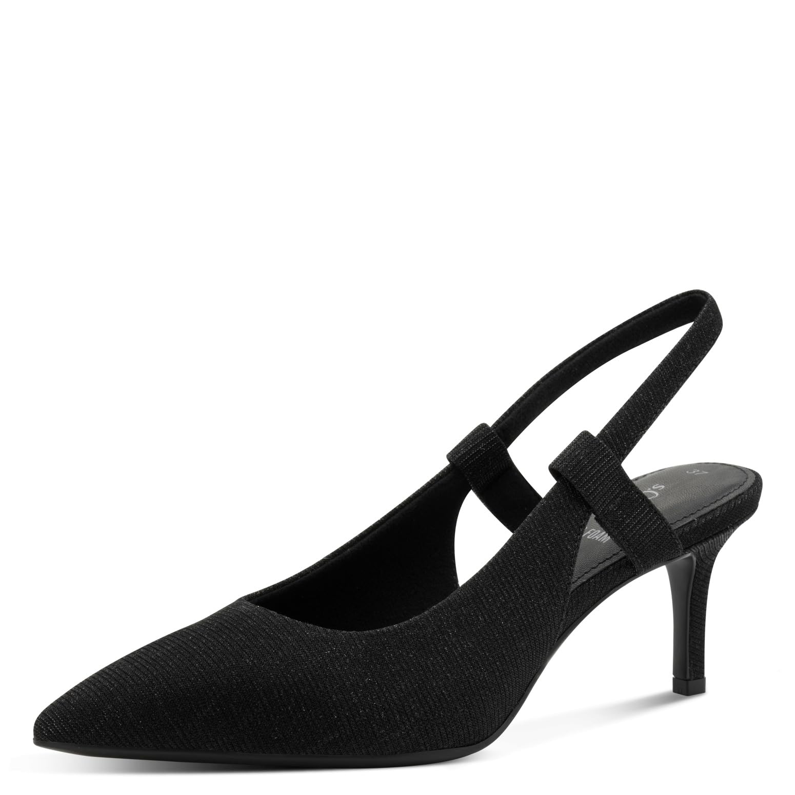s.Oliver Women's Sling 5-29601-44 Pumps, Black Glitter, 39 EU, Black Glitter, 7 UK