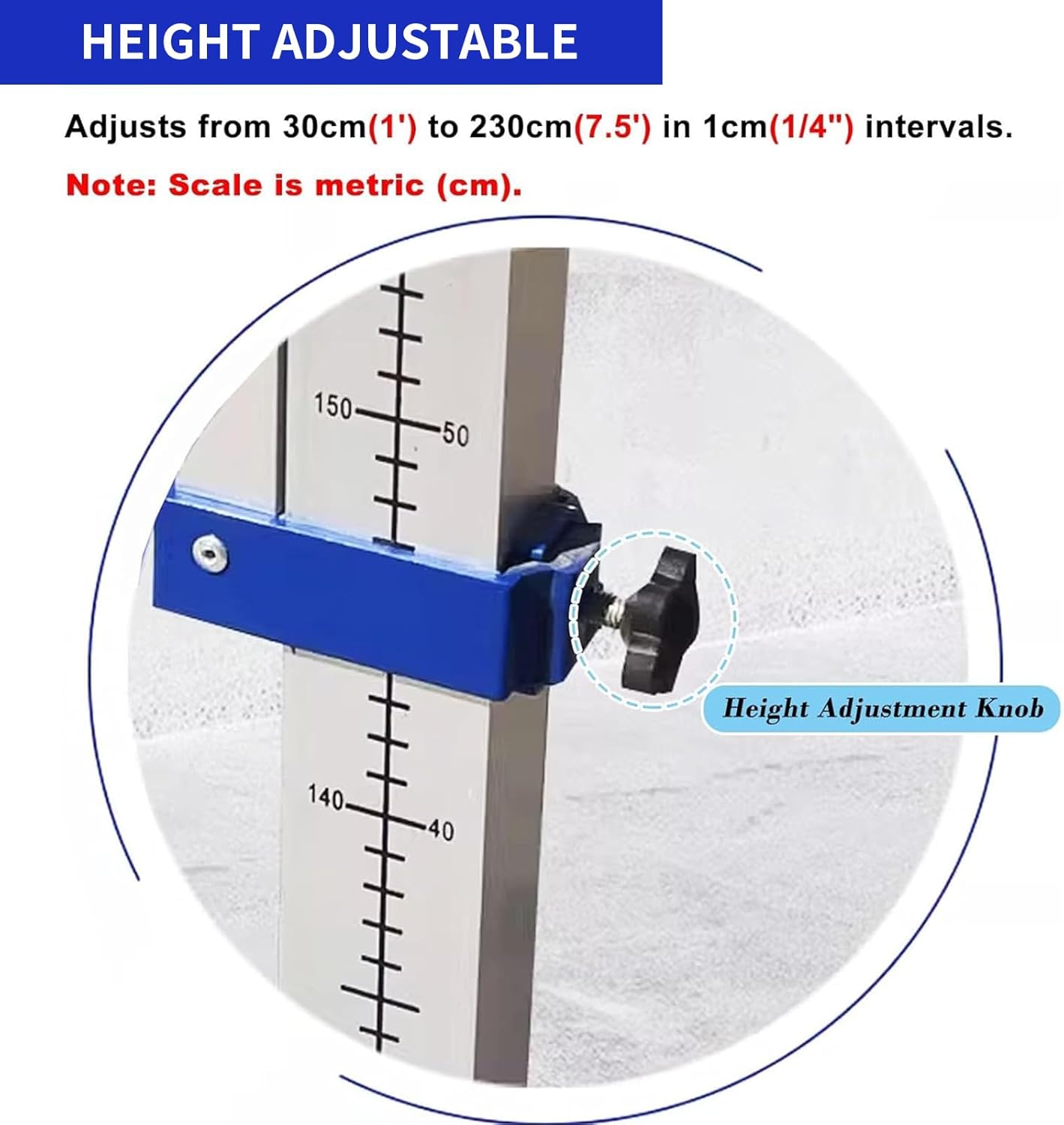Portable High Jump Standards for Track and Field, Adjustable Aluminum Training Stands, Easy Setup, Perfect for Competitions and Practice, Range: 1' to 7.5'
