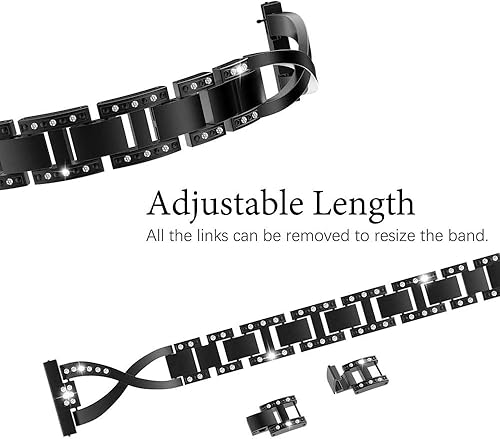 Miniatura 6 de Correas de repuesto para Samsung Galaxy Watch 3 de 1.772 in SM-R840 para mujeres y hombres, 0.866 pulgadas de liberación rápida de acero inoxidable