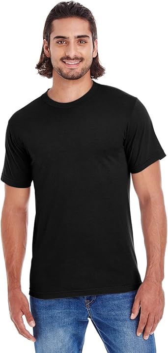 American Apparel Unisex Organic Fine Jersey Classic T-Shirt S BLACK