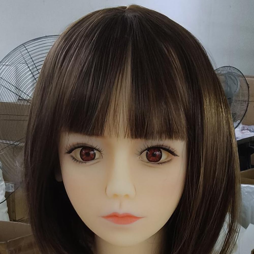 Amazon.co.jp: フィギュア ヘッド ウィッグ付きドールヘッド 等身大