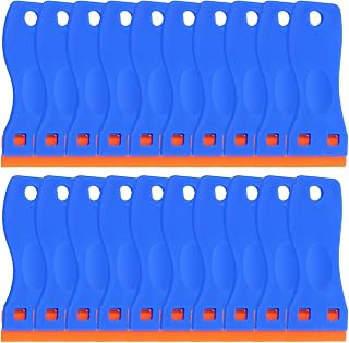 POPETPOP 20pcs Car Window Cleaner Tool Adhesive Remover Razor Blade Small Plastic Tools for DIY Film Installation
