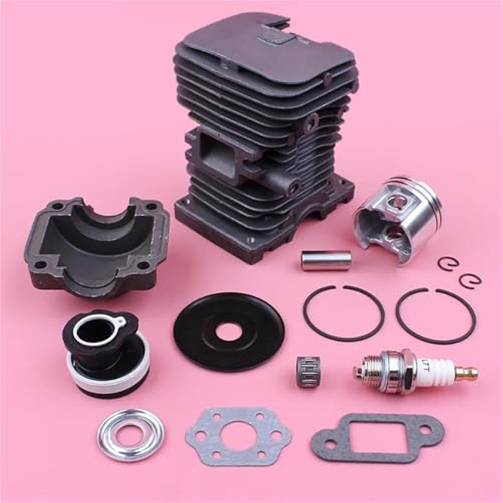 Junta de carburador colector de admisión, Kit de admisión de Bandeja de Motor de pistón de Cilindro de 38mm, for STIHL, Pieza de Herramienta de Repuesto de Motosierra MS180 018 MS 180
