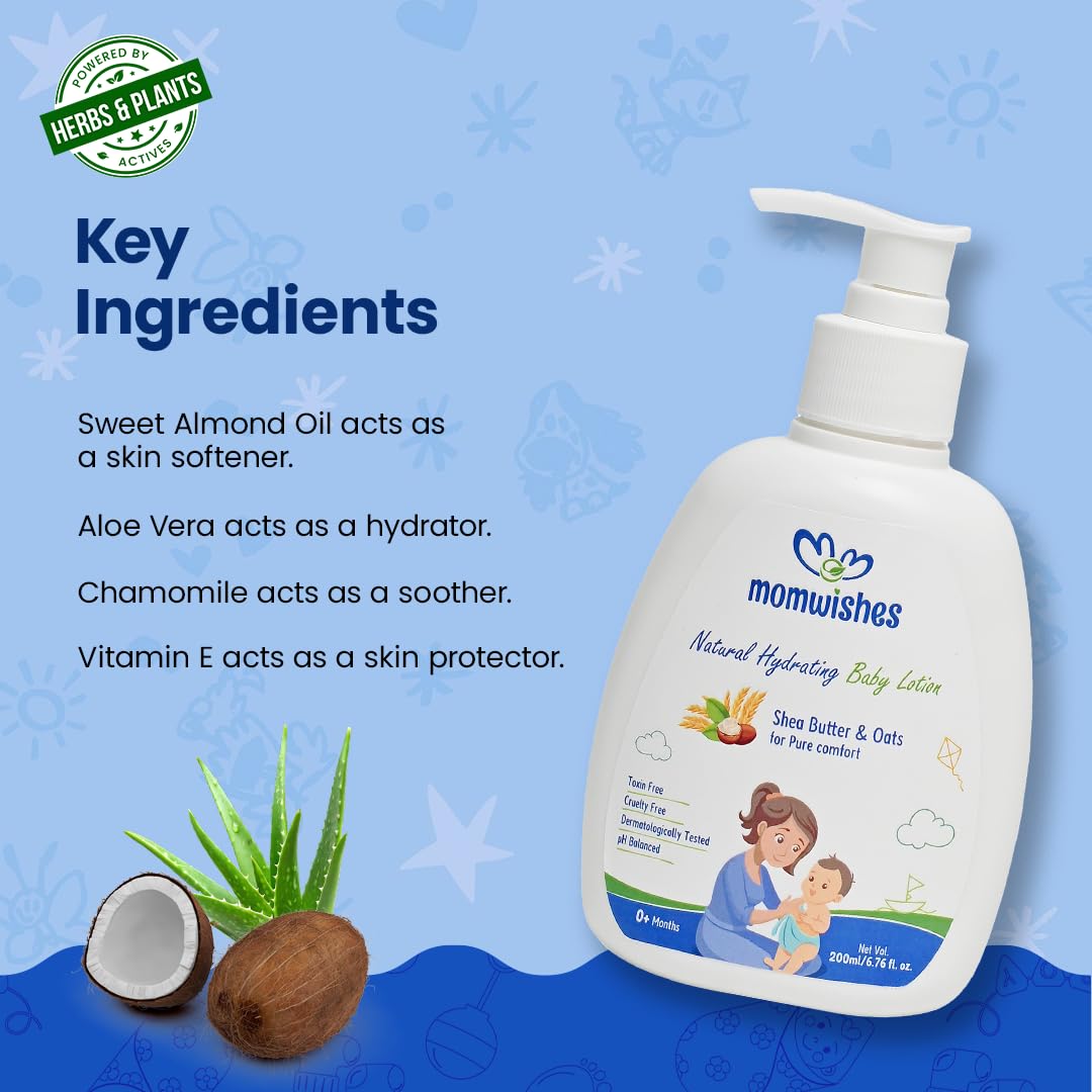 Amazon.in: Buy Momwishes Natural Hydrating Baby Lotion (100ml
