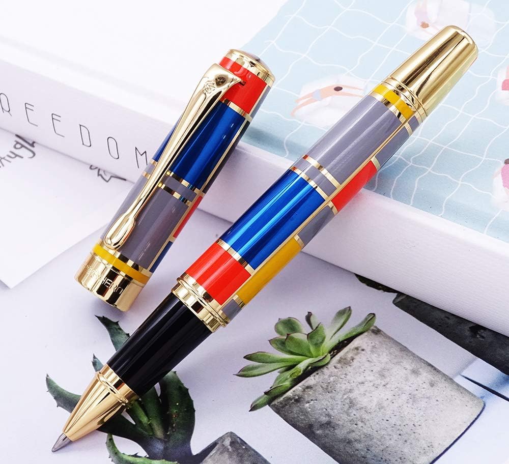 Hero 767 Rollerball Pen with Golden Trim Fashion Colored Gel Pen with Smooth Refill Great for Gift Graduate Business Office