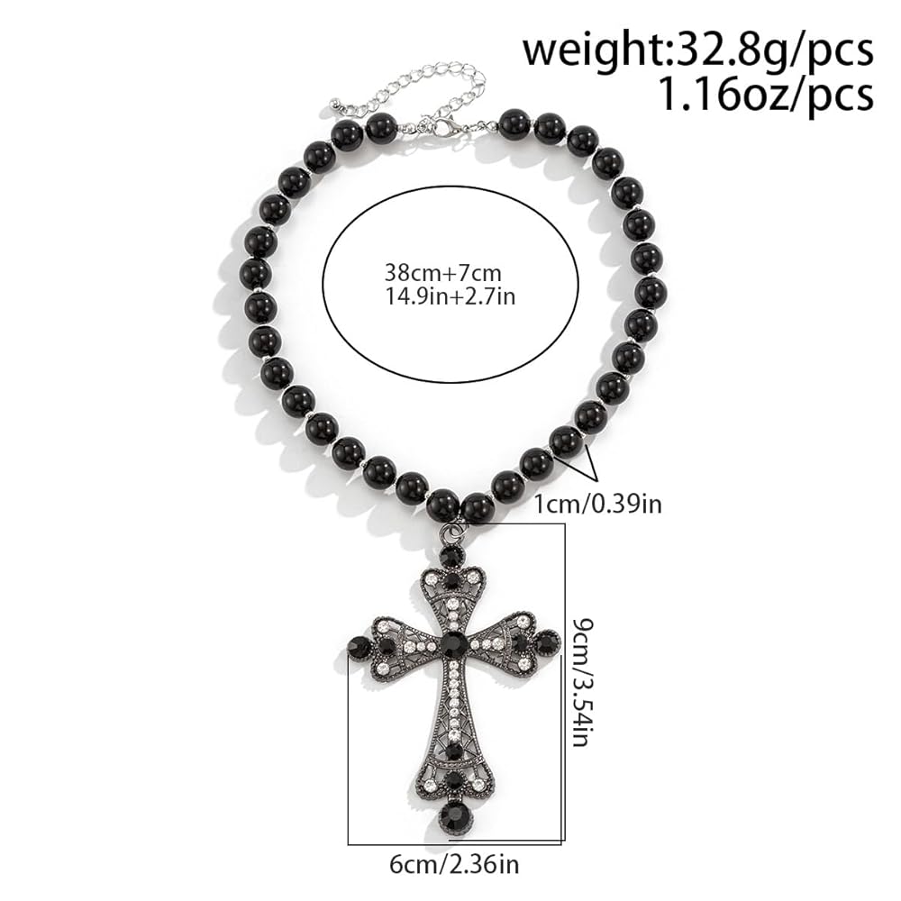 Rosary cross Necklace y2k ギャル男　十字架 Rosary cross Necklace y2k ギャル男 十字架 マリア - メルカリ
