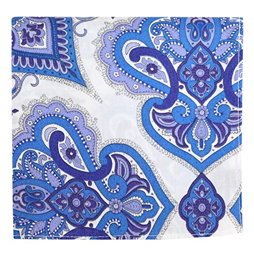 DDintex ディーディーインテックス FLORET LONDON ビンテージクロス ロード ペイズリー ネイビー 50×50cm