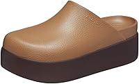 Crocs Women's Dylan Platform Clog - Stylish Leather-Look Mules with Elevated Comfort & Versatile Style