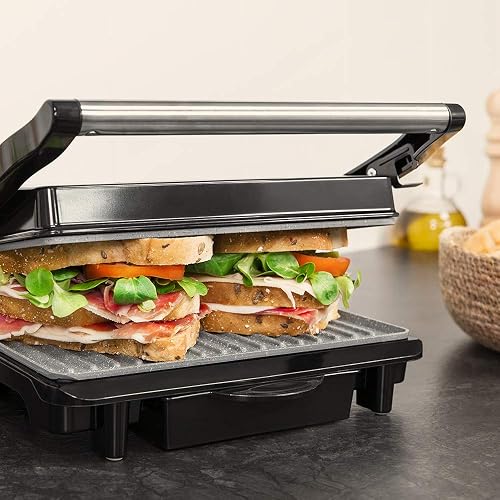 Cecotec 750 Full Open Electric Grill.RockStone Coating, Maximum Non-stick and Best Cleaning, Opening at 180°C, Cold Handle (1500W) - 6