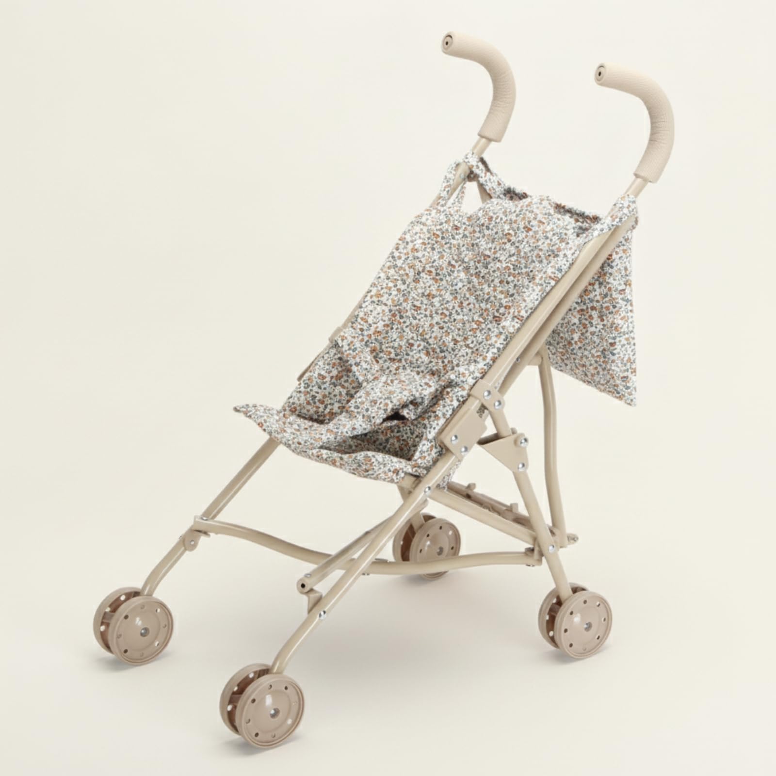 Kinder Lauflernwagen Kinderwagen Puppenwagen Spielwagen Faltbar mit Bequemem Schiebegriff Stoffbezug Und Leiser Mobilität für Kleinkinder Rollenspiele Wohnzimmer Reisen