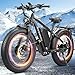 6000W Peak Dual Motor Ebike for Adults - 52V 34Ah Fast Electric Bike for Men Women 45 MPH,Up to 100 Miles,24" Fat Tire Lockable Suspension Electric Bicycle for Snow Off-Road Commuter Mountain E-Bike