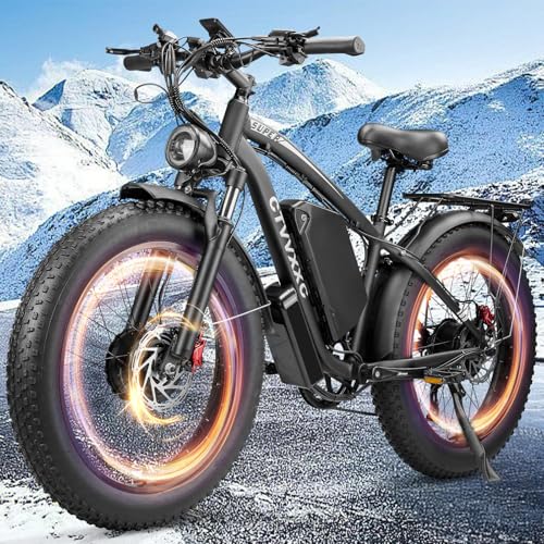 6000W Peak Dual Motor Ebike for Adults - 52V 34Ah...