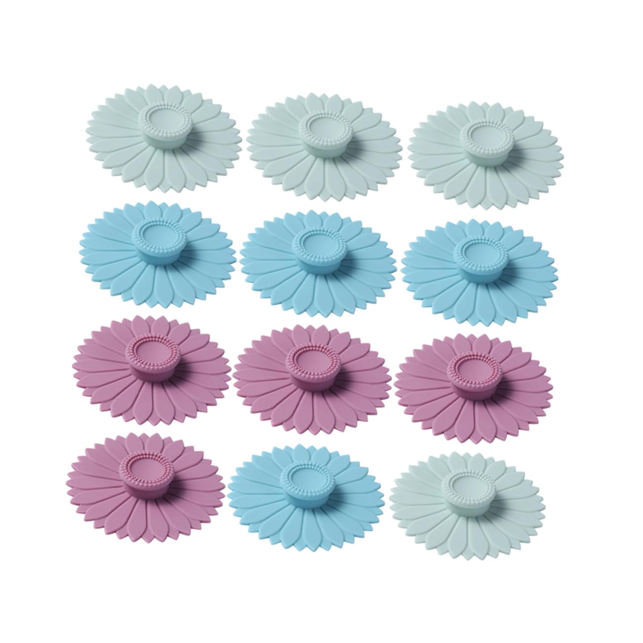 Couvercle silicone pour tasses résistant chaleur lot 12 pièces protection mug céramique