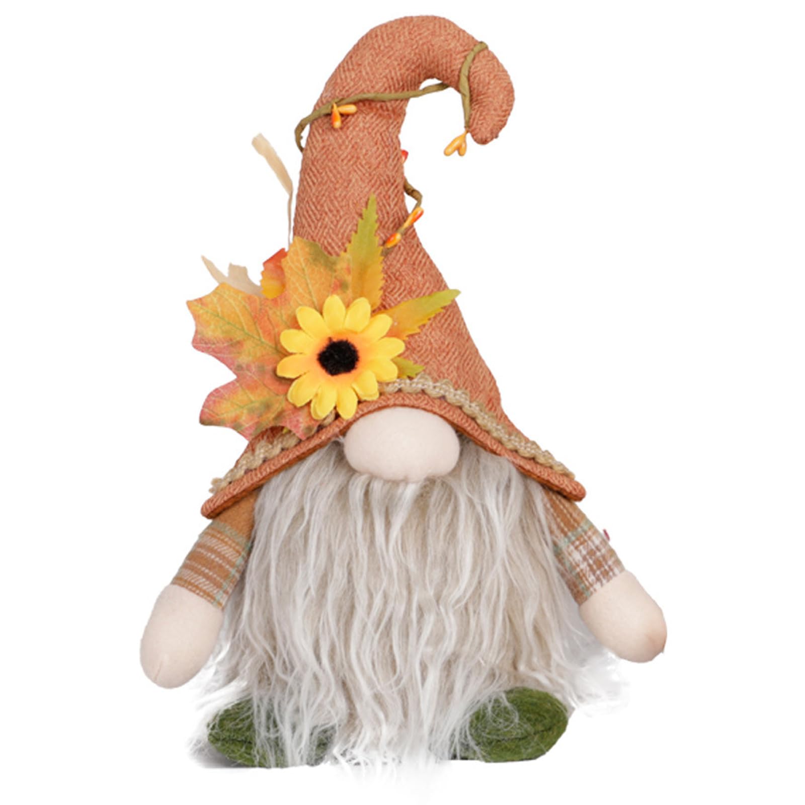 Nucelit Christmas Party Decoration Lovely Bent Cap Rudolphs Statue User Friendly Materials Desktop Shelf Festival Gift Autumn Faceless Gnomes