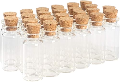 Magic Season Botellas de vidrio decorativas (24 unidades / 0.33 onzas líquidas)