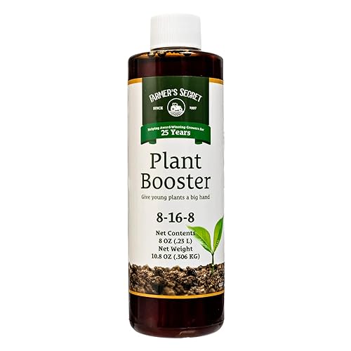 Farmer's Secret - Potenciador de plantas - Dale a las plantas jóvenes una mano grande - Alimento para plantas de raíz y foliar - Promueve tallos