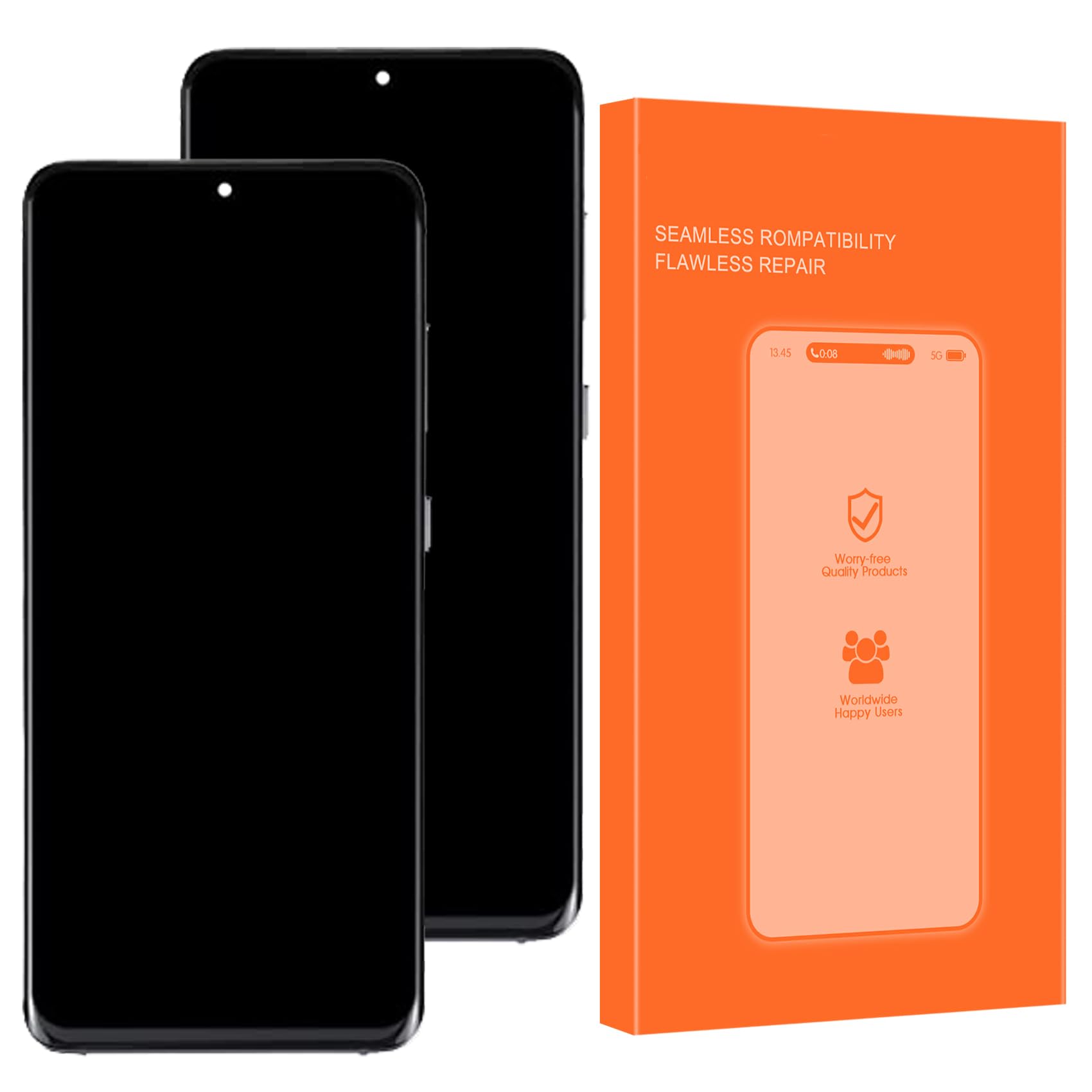 TFT for Google Pixel 2 XL LCD Screen Replacement, for Google Pixel 2XL G011C LCD Display Touch Panel Digitizer Full Glass Assembly Parts Kits with Repair Tools (Black,Not OEM)