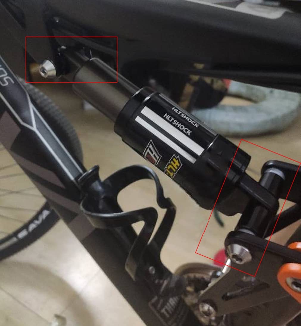 HIMALO Bicycle Oil Spring Shock Bike Rear Shock Absorber for Electric Folding Mountain Bikes 125mm(4.9