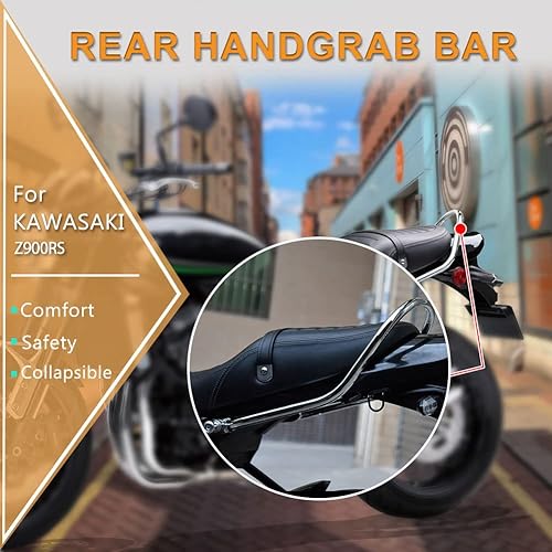 Miniatura 5 de Barra de agarre trasera para reposabrazos de pasajero de motocicleta para Z900RS, kit de mango de riel de mano para asiento de pillion compatible