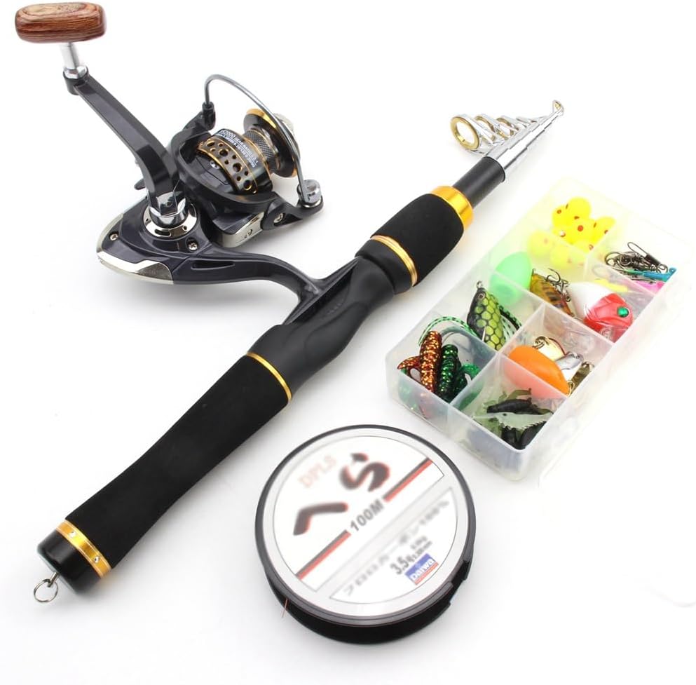 Fishing Gear Set -Short Small Sea Rod Fish Line Wheel Combination Road Sub-Bait Hook Wire Package image 4
