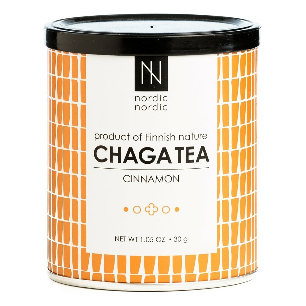 NordicNordic Chaga Mushroom Tea, Powerful Antioxidant, Natural, Vegan, Paleo, 20 Bleach-Free Tea Bags (Cinnamon Flavor)