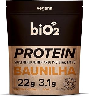 Proteína Vegetal biO2 Protein Baunilha 908 g, Vegana e sem Glúten