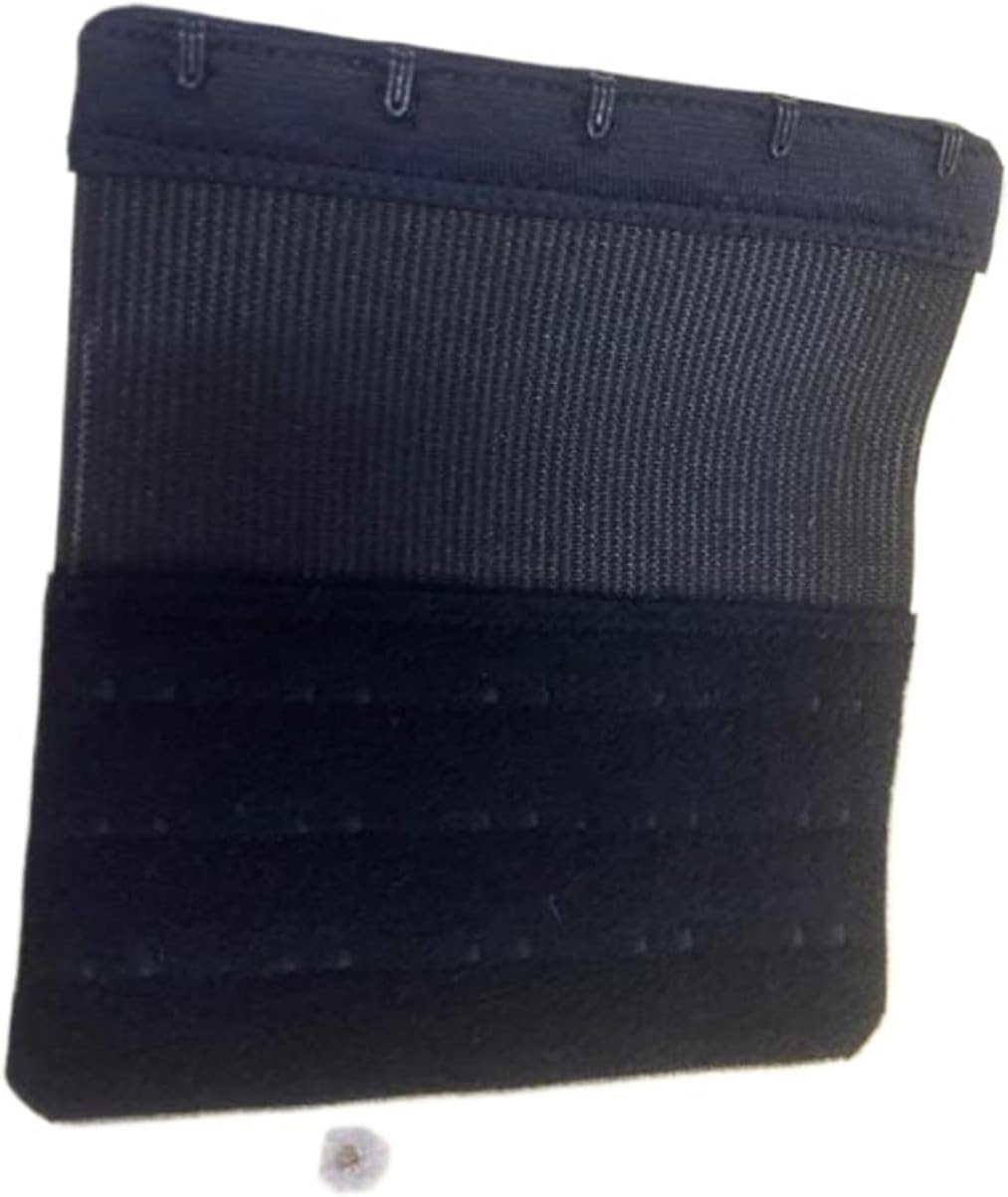 Bra Extenders 10Pcs Extension Strap for Women Adjustable Belt Buckle Nylon Elastic(Black)
