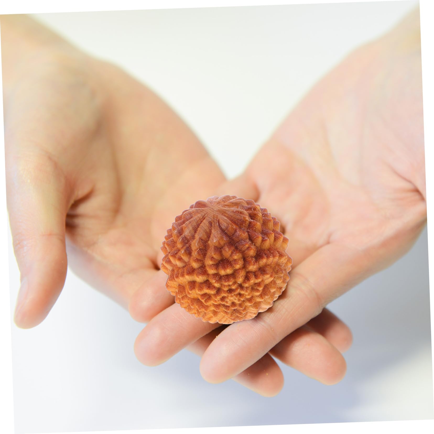 Beavorty 10stücke Durianförmige Handmassagebälle Aus Zypressenholz Für Handtraining Und Muskelentspannung Für Ältere Menschen Stressreduktion