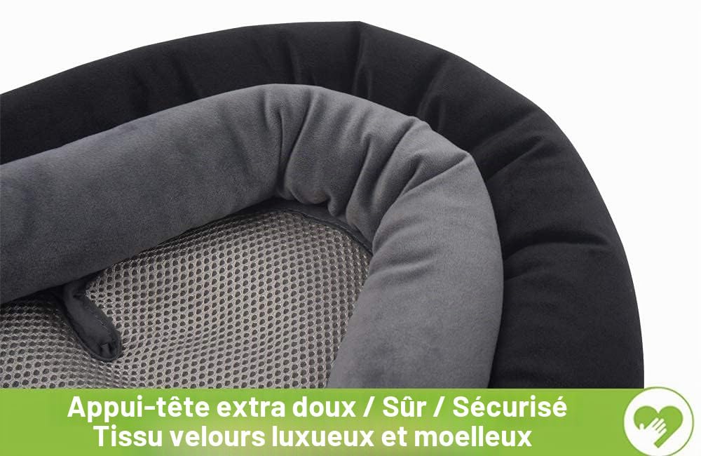 Upgrade Réducteur de siège 3 en 1 pour toutes les poussettes, siège bébé et support corporel pour nouveau-nés, nourrissons, coussin d'assise extra doux, idéal pour toutes les saisons, 53 x 33 cm