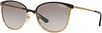 Vista 10 de Vogue Eyewear womens Vo4002s Round Sunglasses Gradiente marrón mate/marrón