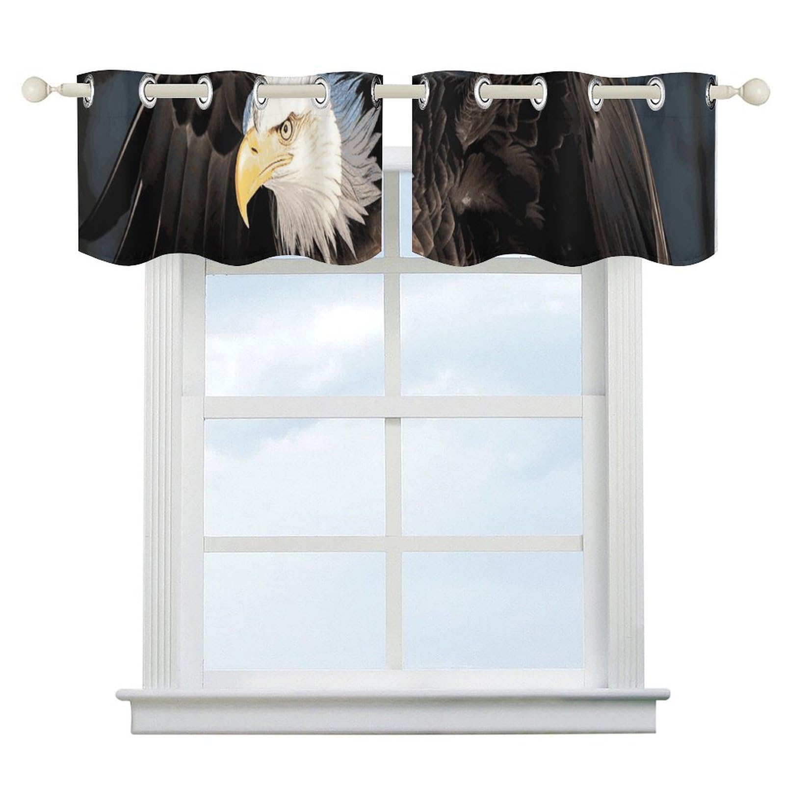Rideau occultant thermique 132x45 petite fenêtre rideaux occultants cuisine 3D