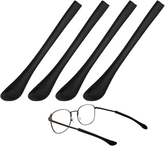 Soft Glasses Ear Cushion Silicone Eyeglasses Temple Tips Sleeve Anti-slip Eyeglass Ear Grips for Behind the Ear