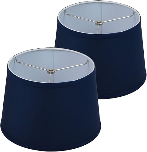 FenchelShades.com - Juego de 2 pantallas de lámpara de 10 pulgadas de diámetro superior x 12 pulgadas de diámetro inferior x 8 pulgadas de altura de