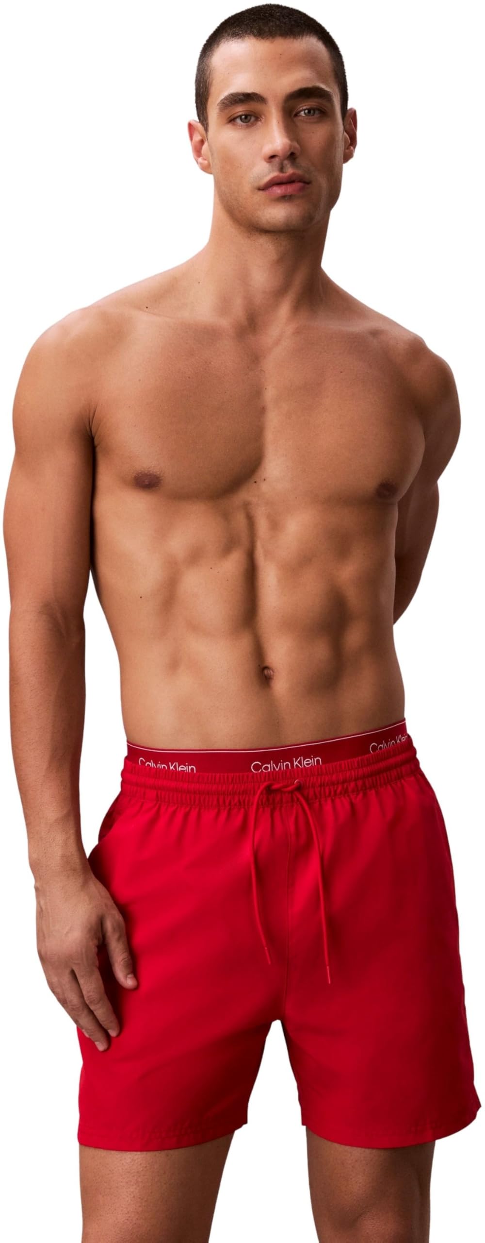 Calvin Klein Herren Medium Drawstring Lv00n61023 Badehose (1er Pack)