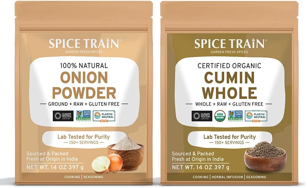 SPICE TRAINOnion Powder(397g) + Cumin Whole (397g)