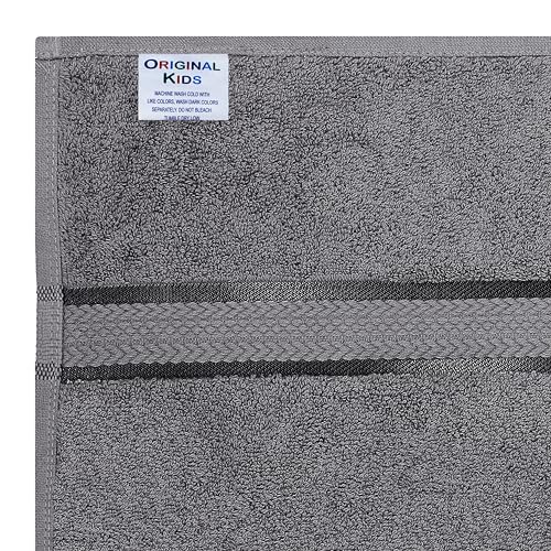 Image of ORIGINAL KIDS Hooded Bath Towel Wrap - Ultra Soft 100% Cotton Kids Towel